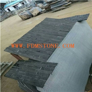 Black Basalt Wall Ledge Stone Natural Split