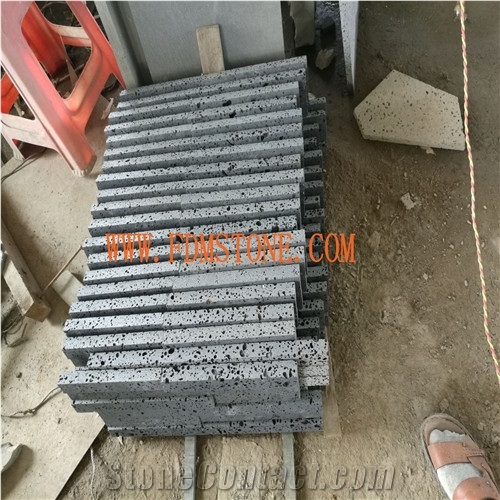 Black Basalt Wall Ledge Stone Natural Split