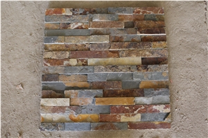 Rusty Slate Cultured Stone, Stacked Stone Veneer, Stone Wall Decor