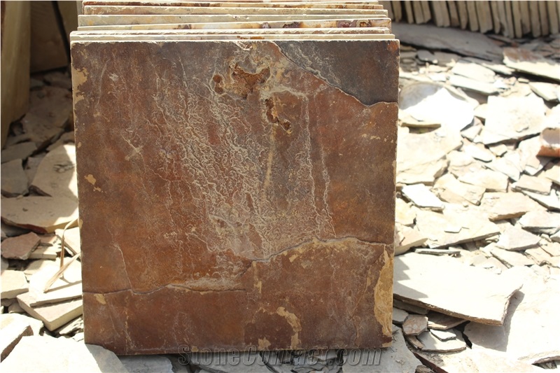 Rusty Slate Cultured Stone, Stacked Stone Veneer, Stone Wall Decor
