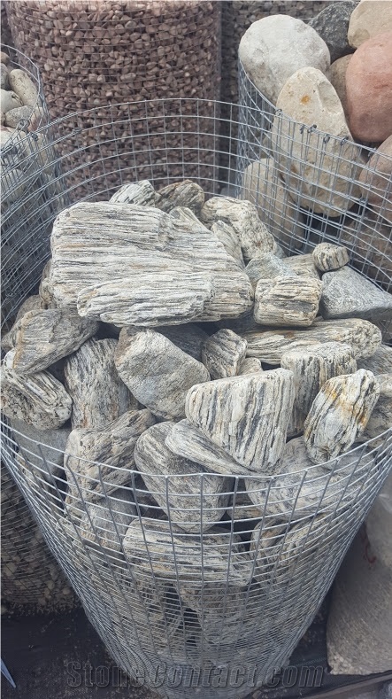 Gneis Tumbled Wood Stone, Wood Stone Pebbles