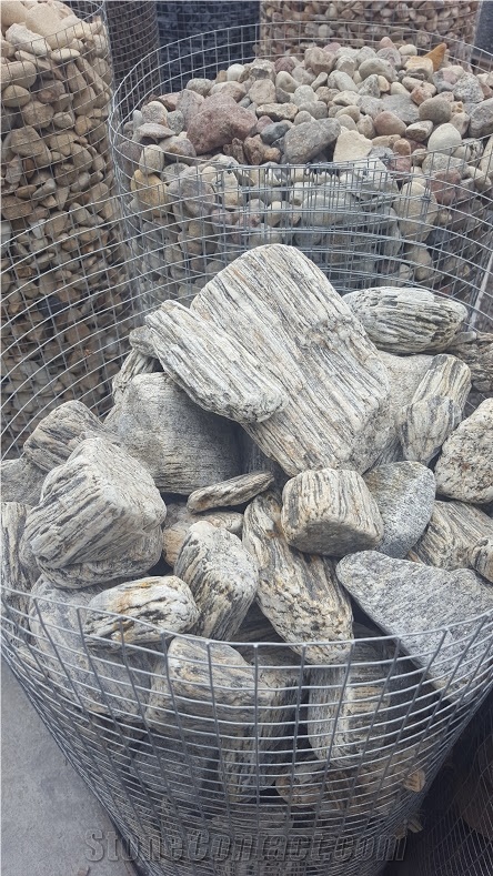 Gneis Tumbled Wood Stone, Wood Stone Pebbles