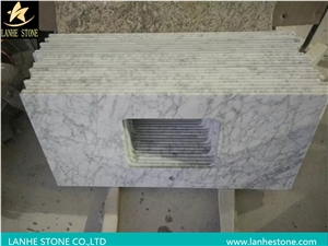 Bianco Carrara White Marble Vanity Top,Bianco Carrara White Marble Bathroom Vanity Top,Carrara White Marble Bath Top,Carrara White Natural Stone Vanity Top