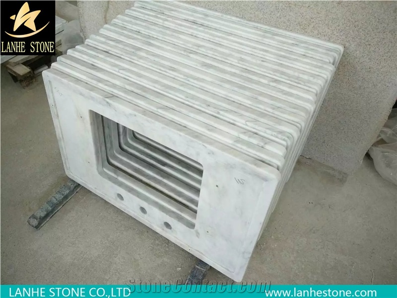 Bianco Carrara White Vanity Top,Bianco Carrara Marble Bath Tops