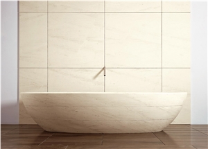 Moca Cream Limestone Bathtub/ Beige Coral Stone Bathroom Tubs