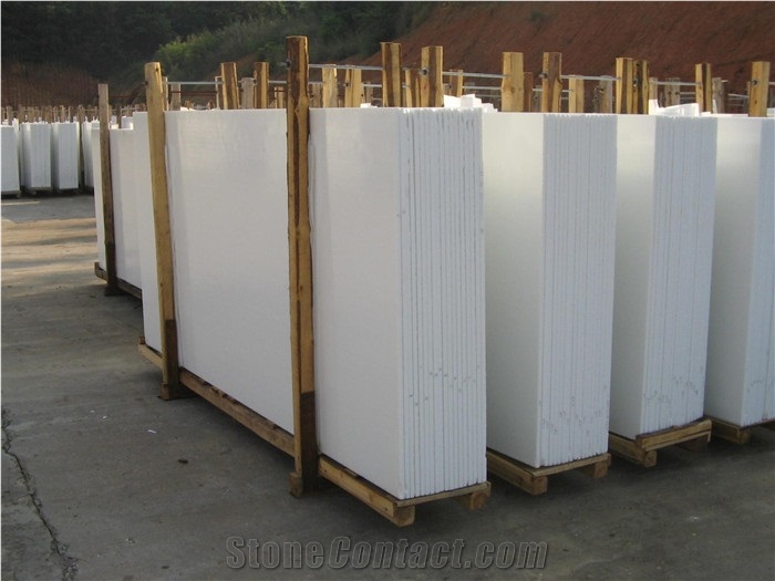 White Nano Slab and Tiles, Nano Crystallized Glass Stone 3