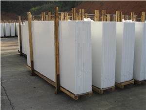 White Nano Slab and Tiles, Nano Crystallized Glass Stone 3