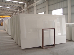 White Nano Slab and Tiles, Nano Crystallized Glass Stone 3