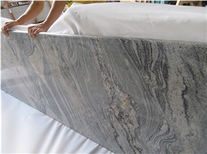 China Juparana Grey Granite Counter Tops,G261 Granite Kitchen Top,Custom Countertop