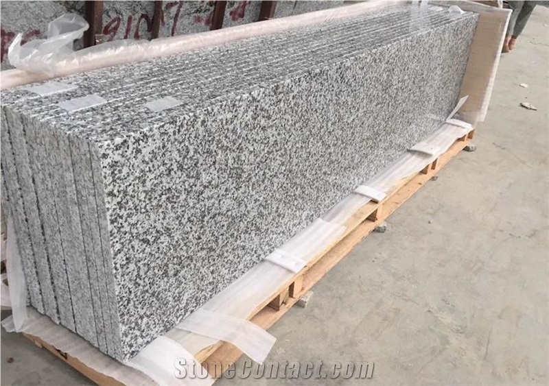 G439 White Granite Countertop,Big White Flower Granite Countertop,Granite Kitchen Countertop