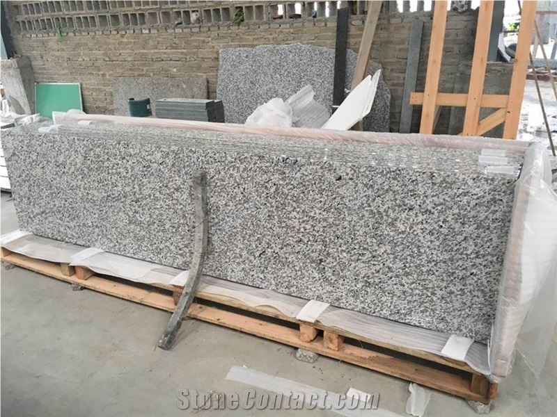 G439 White Granite Countertop,Big White Flower Granite Countertop,Granite Kitchen Countertop