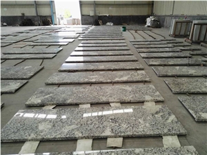 Granite Kitchen Countertops,Alaska White Brazil Granite Kitchen Island and Perimeter Counter Top