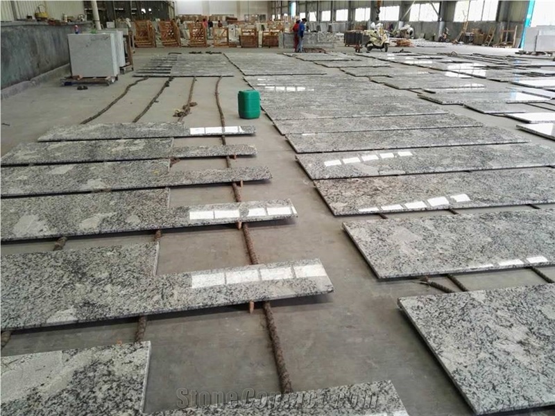 Granite Kitchen Countertops,Alaska White Brazil Granite Kitchen Island and Perimeter Counter Top