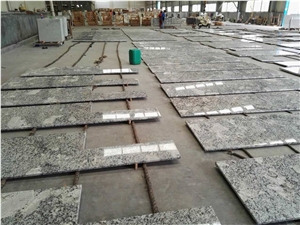 Granite Kitchen Countertops,Alaska White Brazil Granite Kitchen Island and Perimeter Counter Top