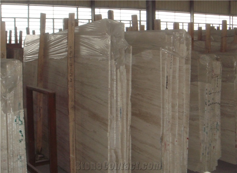 White Travertine Medium Slabs & Tiles, Turkey White Travertine