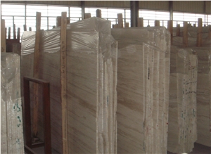 White Travertine Medium Slabs & Tiles, Turkey White Travertine