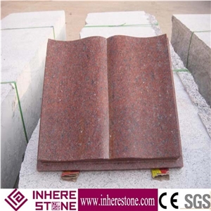 Black Tombstone Design Book Shape Style, Granite Headstones for Grave, Western Style Gravestone, Monument Design