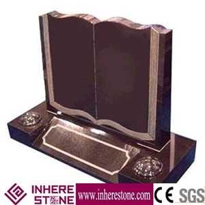 Book Shape Headstone for Cemetery, Western Style Monuments, Custom Gravestone, Tombstone Design