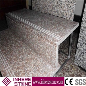 Cheapest Stone Peach Red G687 Granite Stairs & Steps, Gutian Peach Flower Red Granite Stair Riser, Staircase