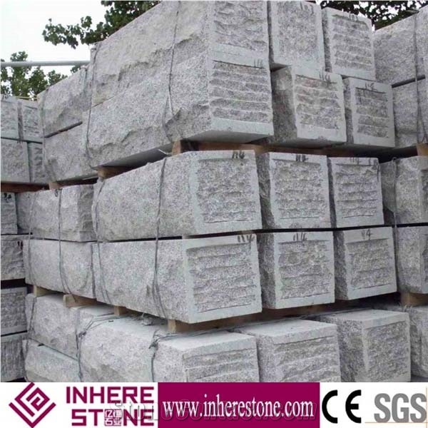 G341 Granite Gray Kerb Stone, Sesame Curbs, Shandong Grey Granite Side Stone, Road Stone