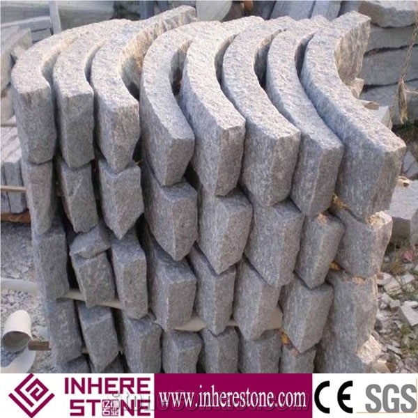 Pepperino Light G603 Grey Granite Kerbs, Padang Crystal Kerbstone, Sesame White Curbs, Gray Curbstone