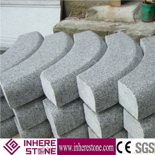 Pepperino Light G603 Grey Granite Kerbs, Padang Crystal Kerbstone, Sesame White Curbs, Gray Curbstone