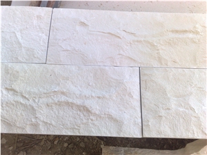 Qabatiya White Split Natural Stone - Tobzeh