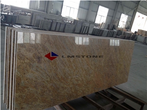 Amarelo Jaguar Yellow Granite Kitchen Countertops,Granite Countertop