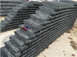 China Black Slate Cultured Stone ,Slate Wall Cladding Tile, Exterior Facade Tile, Facade Wall Tile