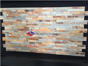 China Rust Cultured Stone ,Slate Wall Cladding Tile, Exterior Facade Tile, Facade Wall Tile