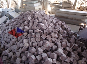 Red Porphyrite Cube &Pavers