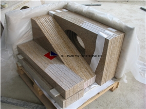 Yellow Granite Vanities, G682 Yellow Granite Bath Tops