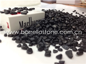 Black Pebble Stone, Black Granite Pebble & Gravel