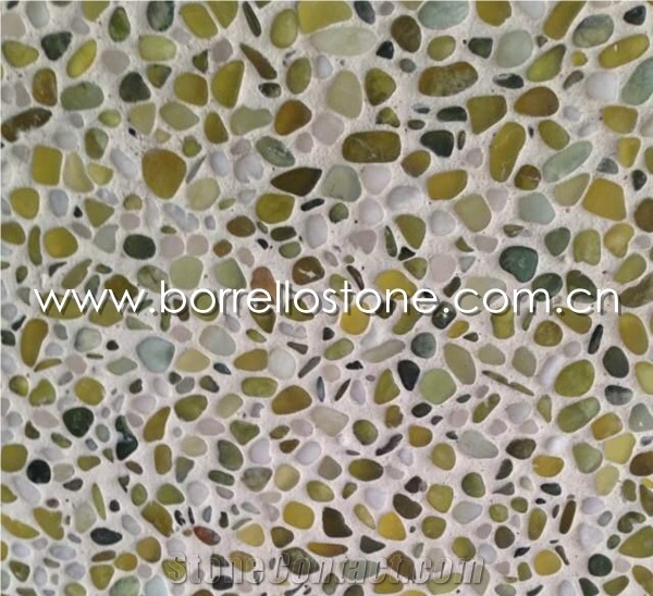 Natural Color Concrete Pebble Stone