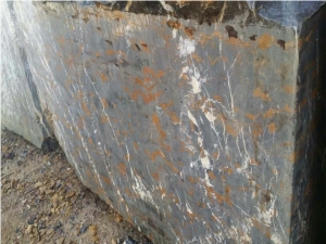 Black & Gold Block, Black Gold Marble Block