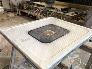 Bianco Carrara White Marble Shower Tray,Bathroom Shower Base