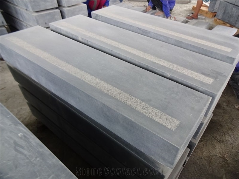 China Blue Limestone Kerbstone/Kerbs/Curbs Road Stone Floor Pavers