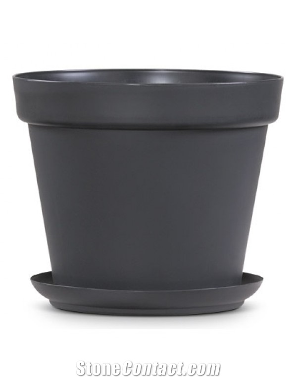 G654 China Impala Black Granite Mordern Design Flower Pot/ Garden Planrters