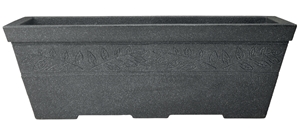 G654 Sesame Grey Impala Black Granite Planter / Garden Flower Pot/ Landscaping Planters Exterior Stone