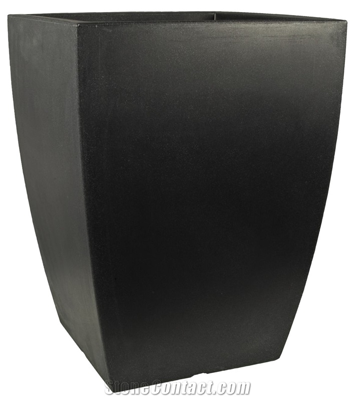 G654 Sesame Grey Impala Black Granite Planter / Garden Flower Pot/ Landscaping Planters Exterior Stone