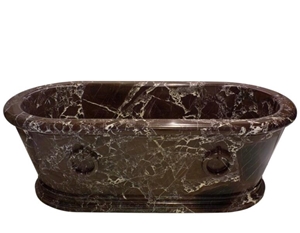 Rosso Levanto Marble Bathtubs/ Italy Red Marble with White Veins Bath Tubs Rosso Levanto Marble Bathtubs/ Italy Red Marble with White Veins Bath Tubs