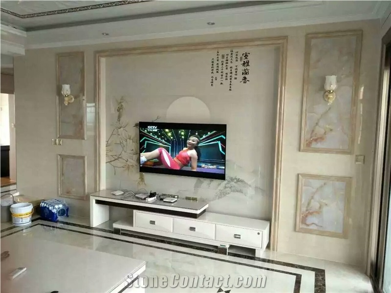Beige Artificial Stone Honeycomb Panels