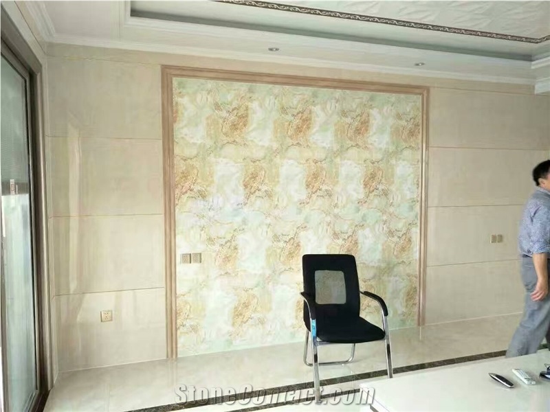 Beige Artificial Stone Honeycomb Panels