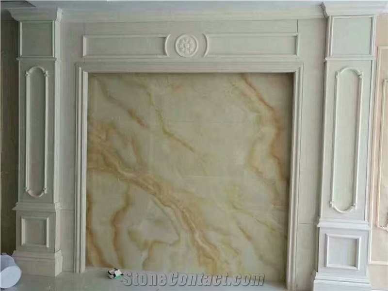 Beige Artificial Stone Honeycomb Panels