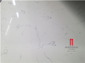Carrara White Quartz Stone Slabs & Tiles