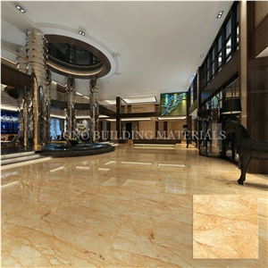 China High Glossy Golden Marble Look Porcelain Floor Tile China High Glossy Golden Marble Look Porcelain Floor Tile