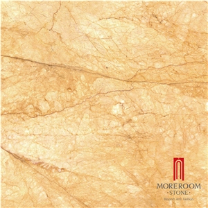 China High Glossy Golden Marble Look Porcelain Floor Tile