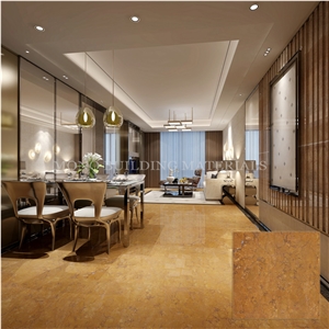 Classical Gold Marble Look Like Polished Tile China Flooring Design