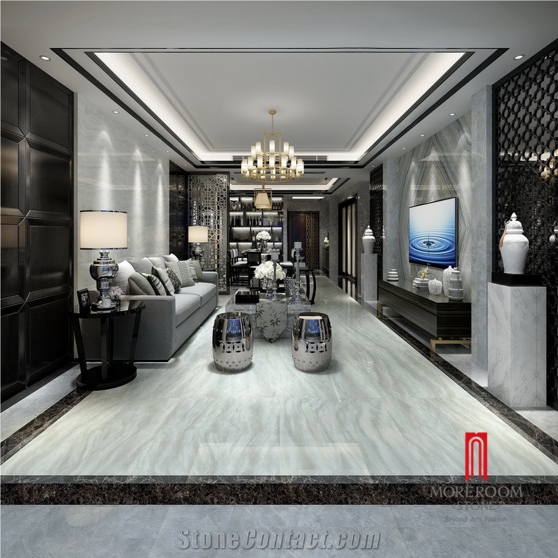 Foshan Manufacturer Discontinued Onyx White Ceramic Floor Tile