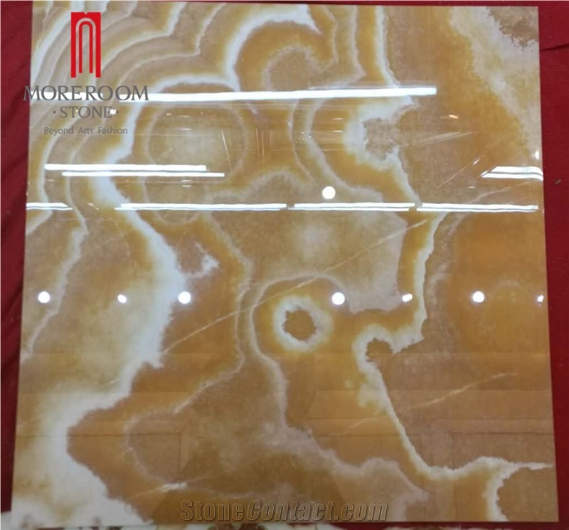 Foshan Vitrified Ceramic Floor Tile Designs Look Like Gold Onyx